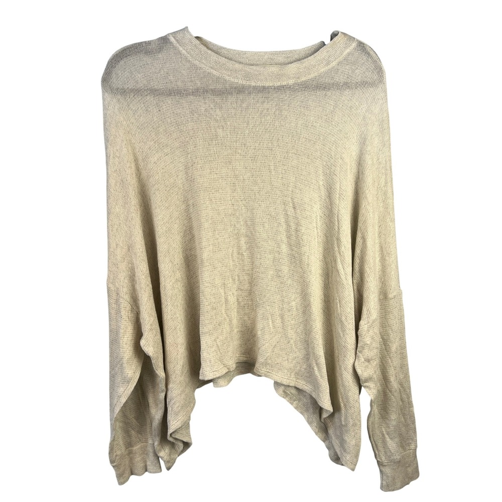 Joah Brown Relaxed Fit Slouchy Sweater Oatmeal OSLightweight‎ Dolman Sleeve